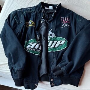 Vintage Black Amp Energy Racing Jacket